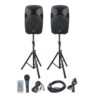 Portable Pa Speaker System Combo Set With Bluetooth