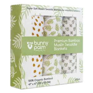 Bunny Palm Swaddle Blankets