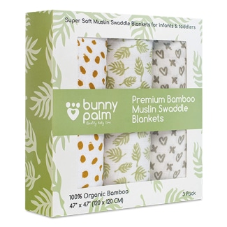 Bunny Palm Swaddle Blankets