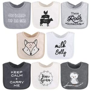 The Peanutshell Terry Bib Set