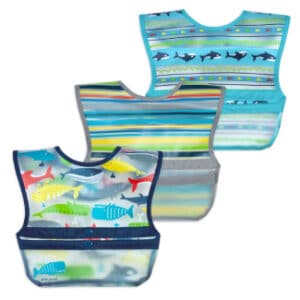 Green sprouts Snap & Go Wipe-off Bibs