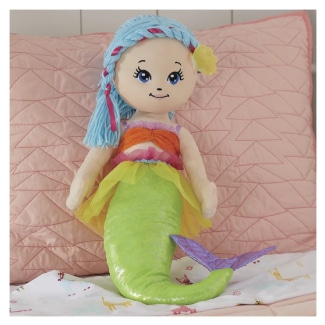 Soft Mermaid Rag Doll For Girls