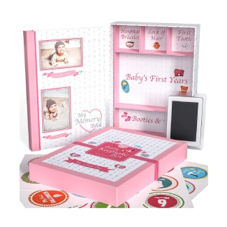 Little Growers Baby Memory Book With Keepsake Box