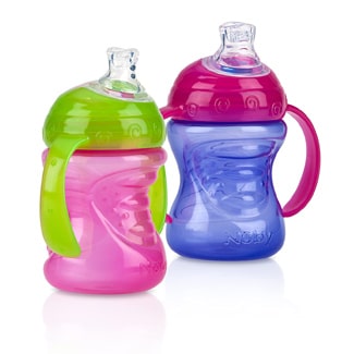Nuby 2-Pack Two-Handle Grip N Sip Cups