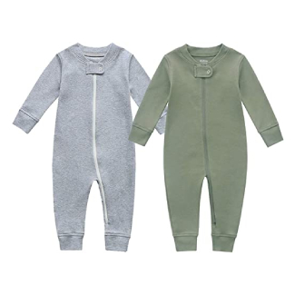 Owlivia Organic Cotton Zip Up Pajamas