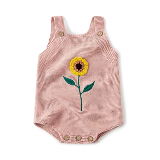 Simplee Kids Sleeveless Knit Romper