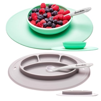 Upwardbaby Suction Toddler Plates And Bowls Set For Babies