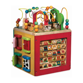 Battat Wooden Activity Cube