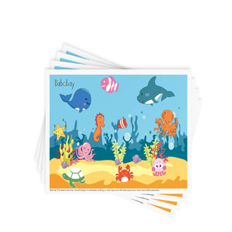 Babebay Stick-on Placemats 40 pack