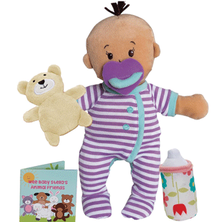 Manhattan Toy Wee Baby Stella with Sleepy Times Lavender Scent – 12″ Soft Baby Doll Set
