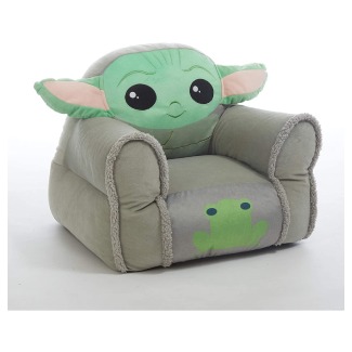 Idea Nuova Star Wars: The Mandalorian Featuring The Child Figural Bean Bag Chair with Sherpa Trim