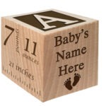 Baby Block Gift for Newborn Boy or Girl