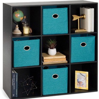 Best Choice Products 9-Cube Storage Shelf Organizer Bookshelf System