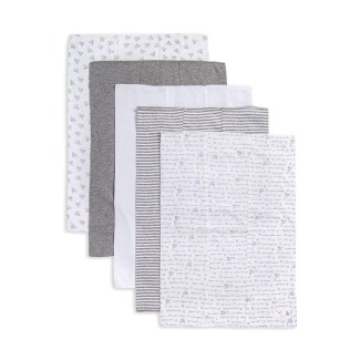 Burt’s Bees Baby Five-Pack Organic Burp Clothsv