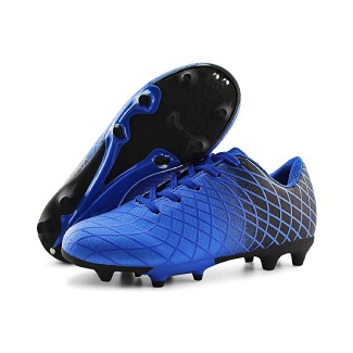 JABASIC Kids Outdoor Soccer Cleats Athletic Firm Ground Football Shoes
