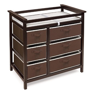 Modern Baby Changing Table with Storage Baskets