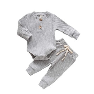 MA&BABY Baby Ribbed Knitted Cotton Set
