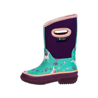 OAKI Kid’s Neoprene Rain Boots, Snow Boots, Muck Boots