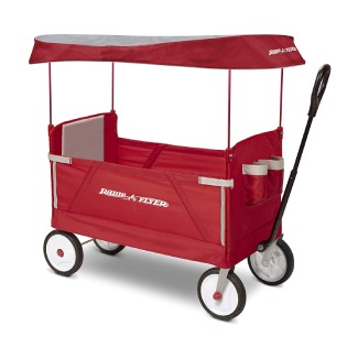 Radio Flyer 3-In-1 EZ Folding, Outdoor Collapsible Wagon for Kids & Cargo