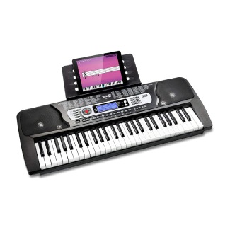 RockJam 54-Key Portable Electronic Keyboard with Interactive LCD Screen & Includes Piano Maestro Teaching App with 30 Songs