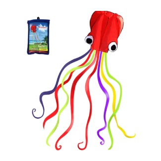 Hengda Kite Software Octopus Flyer Kite with Long Colorful Tail for Kids