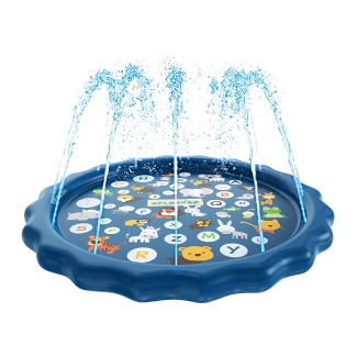 SplashEZ 3-in-1 Splash Pad, Sprinkler for Kids, and Wading Pool for Learning