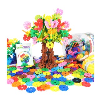 Brain Flakes 500 Piece Interlocking Plastic Disc Set – A Creative and Educational Alternative to Building Blocks