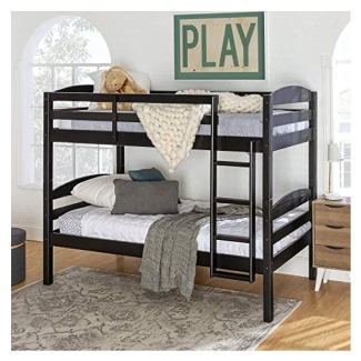 Walker Edison Della Classic Solid Wood Twin over Twin Bunk Bed