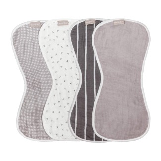 WeeSpout Set of 4 Organic Cotton Burp Cloths