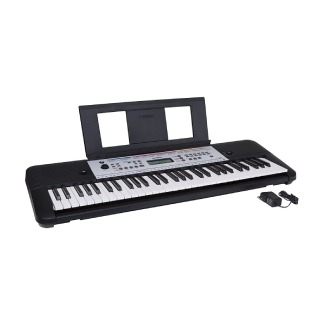YAMAHA YPT260 61-Key Portable Keyboard with Power Adapter