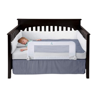 hiccapop Convertible Crib Toddler Bed Rail Guard with Reinforced Anchor Safety