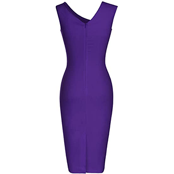 MUXXN Women's Retro 1950s Style Sleeveless Dress