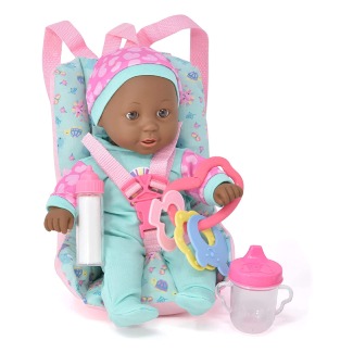 Baby Doll with Car Seat Accessories