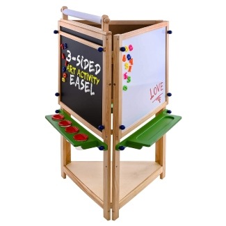 U.S. Art Supply Children's 3-Sided Art Activity Easel