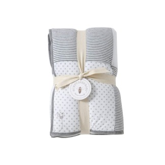 Burt’s Bees Baby – Dottie Bee Reversible Quilt, 100% Organic and 100% Polyester Fill