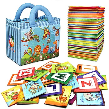 Cloth Alphabet Cards - Zoo — $