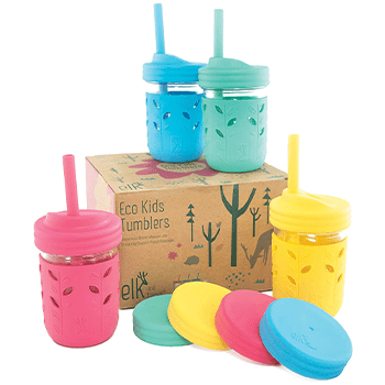 Elk and Friends Glass Kids & Toddler Cups