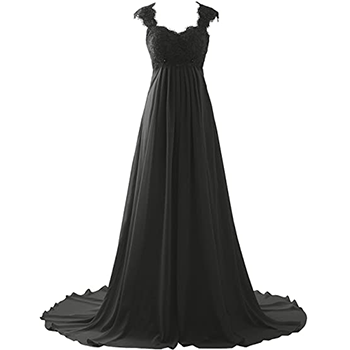 Erosebridal Sleeveless Chiffon Wedding Dress