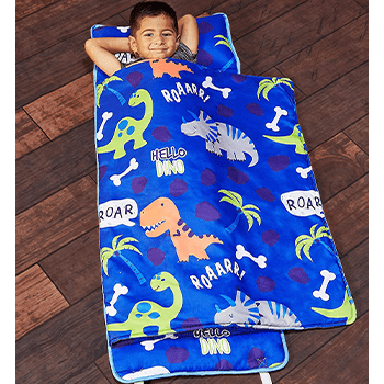 Everyday Kids Toddler Nap Mat with Removable Pillow