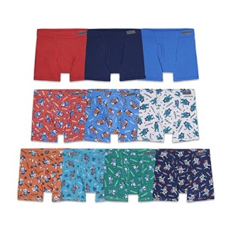 Fruit of the Loom Boys’ Tag Free Cotton Boxer Briefs