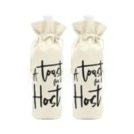 Buildinest’s A Toast for the Host Wine Bottle Bags