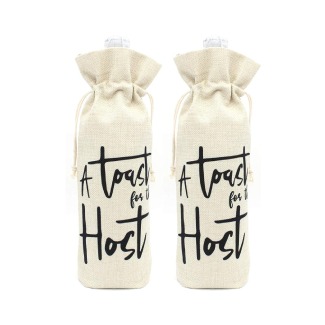 Buildinest’s A Toast for the Host Wine Bottle Bags