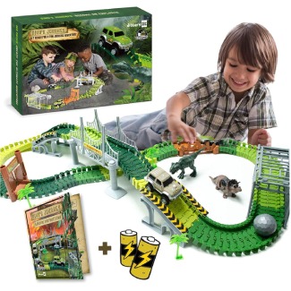 JitteryGit Dinosaur Toys Track 