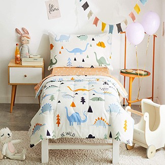Joyreap 4 Piece Cotton Toddler Bedding Set
