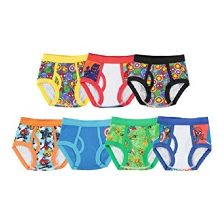 Marvel Hero Toddler Boy Briefs in a 7 Pack
