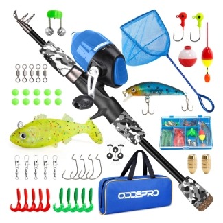 ODDSPRO Kids Fishing Pole Combo Kit
