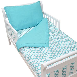 American Baby Company 100% Cotton Percale 4 Piece Toddler bedding set