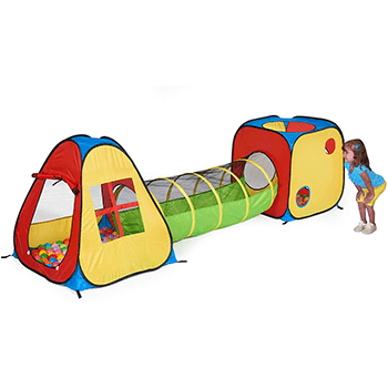UTEXT 3-in-1 Pop-up Play Tent with Tunnel and Ball Pit