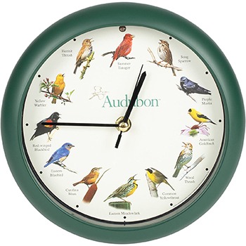 Audubon Singing Bird Clock — $