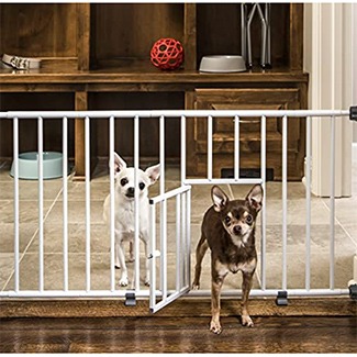baby gate with mini pet door
